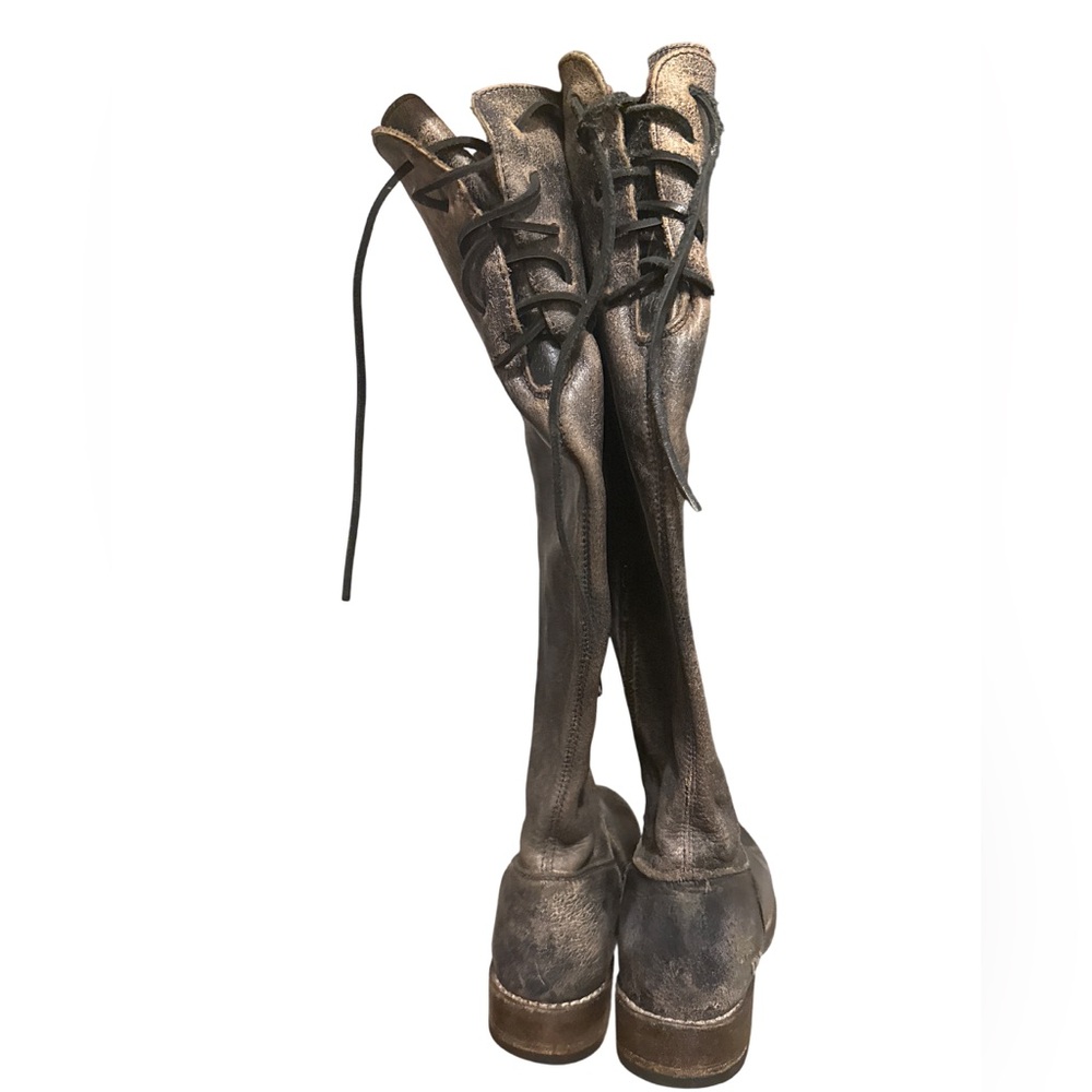 Bed Stu Manchester distressed leather tall boots - freebird frye style - Picture 4 of 10